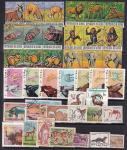 Набор иностранных марок, животные (2), 40 гашеных марок