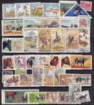 Набор иностранных марок, животные (3), 40 гашеных марок