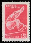 Бразилия 1958 год. VIII Юношеские спортивные игры в Рио-де-Жанейро, 1 марка.