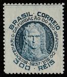 Бразилия 1937 год. Бюст бригадного генерала Жозе де Силва Паеса, 1 марка.