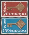 Ирландия 1968 год. Европа. СЕРТ, 2 марки.