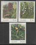 Аланды 1989 год. Орхидеи, 3 марки (н