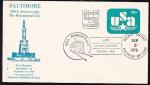 Конверт США 250 лет Монументу Балтимора. Выставка Балпэкс-79, гашение 02.11.1979 год 