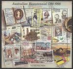 Тонга 1988 год. 200 лет колонизации Австралии, блок.