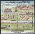 Ниуфооу (Тонга) 1988 год. 200 лет колонизации Австралии, блок.