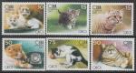 Куба 2007 год. Домашние кошки, 6 марок.