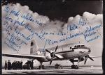 ПК ГДР Самолет ИЛ-14, 1958 год, прошла почту