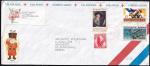 Авиа Конверт США, 1995 год, прошел почту