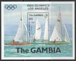 Гамбия 1984 год. Летние Олимпийские игры в Лос-Анджелесе, блок.