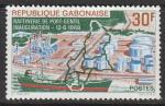 Габон 1968 год. Нефтеперерабатывающий завод в Порт-Жантиль, 1 марка.