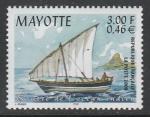 Майотта 2000 год. Рыбацкая лодка, 1 марка.