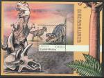 Гвинея-Бисау 2012 год. Динозавры: тираннозавр, блок.