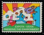 США 1974 год. Всемирная выставка "ЭКСПО-74", 1 марка.