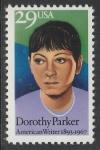 США 1992 год. Писательница Дороти Паркер, 1 марка.