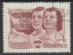 Венгрия 1955 год. Конгресс молодежи, 1 марка (гашёная)