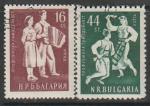 Болгария 1953 год. Любительский театр профсоюзов, 2 марки (гашёные)