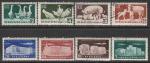 Болгария 1955 год. Экономика Болгарии - промышленность, животноводство, строительство, 8 марок (гашёные)