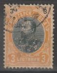 Болгария 1901 год. Князь Фердинанд I, ном. 3 St, 1 марка из серии (гашёная)