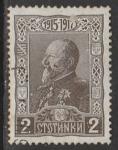 Болгария 1918 год. Царь Фердинанд I, ном. 2 St, 1 марка из серии (гашёная)