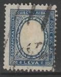 Болгария 1927 год. Стандарт. Гербовый лев, ном. 6 L, 1 марка из двух (гашёная)