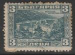 Болгария 1921 год. Могила Д.Д. Буршье в Рильском монастыре, ном.3 L, 1 марка из серии (гашёная)