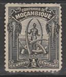 Мозамбик (Компания) 1918/1925 год. Стандарт. Туземка с бивнями слонов, 1 марка из серии (наклейка)