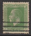 Новая Зеландия 1915 год. Стандарт. Король Георг V, ном. 1/2 Р, 1 марка из серии (гашёная)