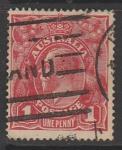 Австралия 1914/1923 год. Стандарт. Король Георг V, ном. 1 Р, 1 марка из серии (гашёная)