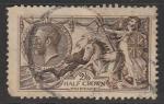Великобритания 1913/1918 год. Стандарт. Король Георг V и Британия, ном. 2/6 Sh/P, 1 марка из серии (гашёная)