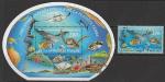 Уоллис и Футуна 2008 год. Морские животные, 1 марка + блок (н