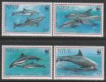 Ниуэ 1993 год. WWF. Дельфины, 4 марки (н