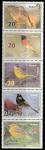Сирия 2009 год. Певчие птицы, 5 марок в сцепке (н