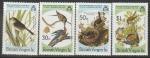 Британские Виргинские острова 1985 год. Птицы, 4 марки (н