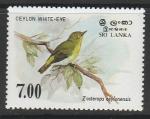 Шри-Ланка (Цейлон) 1988 год. Стандарт. Местные птицы. Цейлонская белоглазка, 1 марка (н