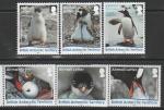 Британская антарктическая территория 2016 год. Пингвины, 6 марок (н