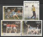Нигер 1983 год. Летние Олимпийские игры в Лос-Анджелесе, 4 марки (гашёные)