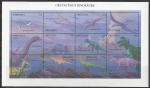 Гренада 1994 год. Динозавры Мелового периода, малый лист.
