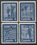 Канада 1974 год. Летние Олимпийские игры (1976) в Монреале, 4 марки (гашёные) (II)