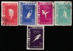 Румыния 1956 год. Летние Олимпийские игры в Мельбурне, 5 марок (гашёные)