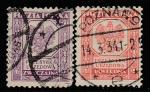 Польша 1933 год. Герб без номинала, обычная почта и заказное, 2 служебные марки (гашёные)