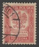 Польша 1935 год. Герб без номинала, заказное, 1 служебная марка (гашёная)