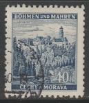 Германия (III Рейх. Протекторат Богемии и Моравии) 1939 год. Стандарт. Клингенберг, ном. 40 Н, 1 марка из серии (гашёная)
