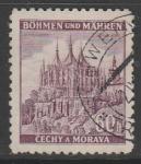 Германия (III Рейх. Протекторат Богемии и Моравии) 1939 год. Стандарт. Куттенберг, ном. 60 Н, 1 марка из серии (гашёная)