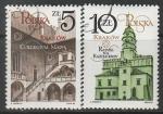 Польша 1986 год. Реставрация памятников Кракова, 2 марки (гашёные)