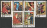 Эмират Аджман (Манама) 1970 год. Жизнь Микеланджело в живописи, 6 марок (гашёные)