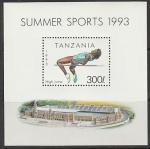 Танзания 1993 год. Спорт, блок.