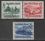 Германия (III Рейх) 1939 год. Международная автомобильная выставка в Берлине, 3 марки (гашёные)