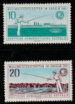 ГДР 1961 год. Спортивная рыбалка, 2 марки (наклейка)