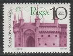 Польша 1987 год. Реставрация Кракова, 1 марка.