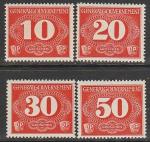 Германия (III Рейх. Оккупация Польши) 1940 год. Номинал в узорчатом овале, 4 марки доставки.